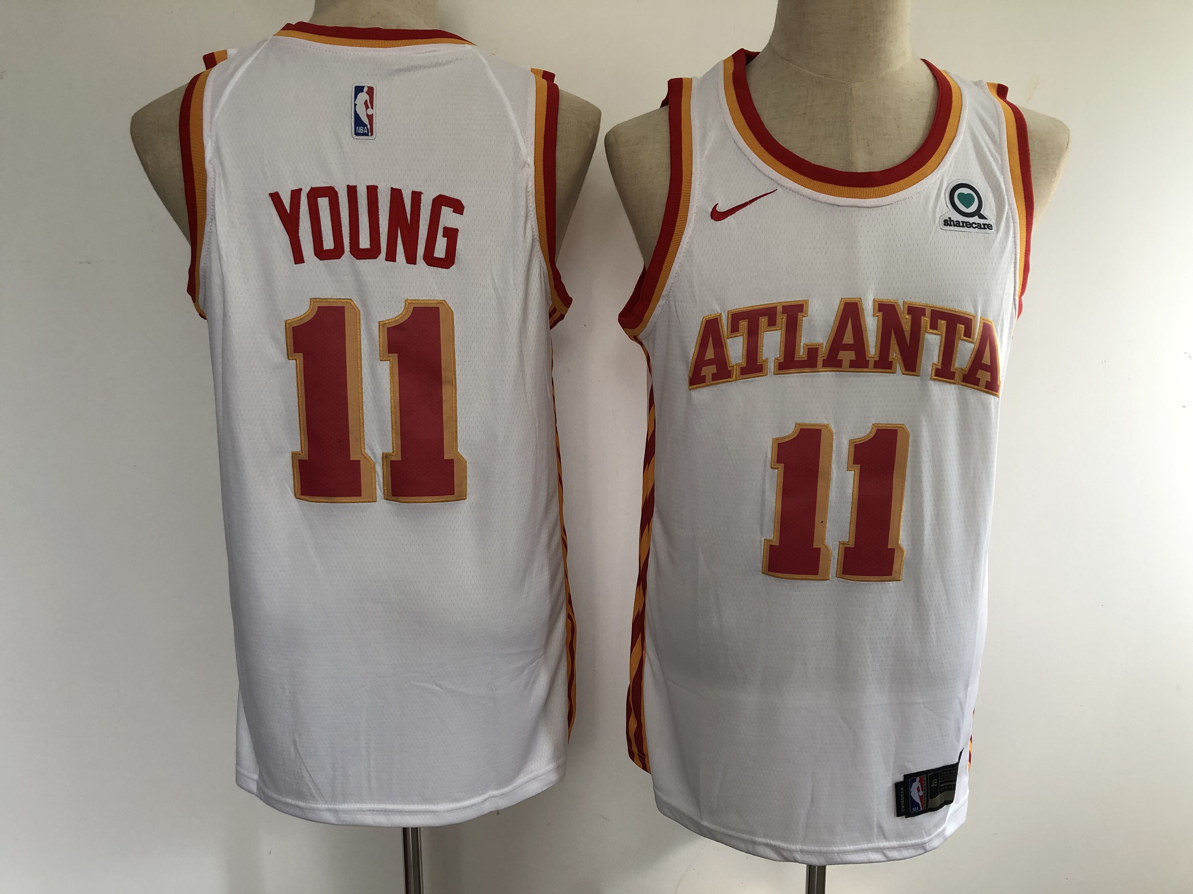 Men Atlanta Hawks 11 Young White New Nike NBA Jerseys